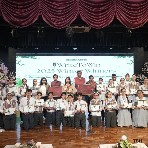 winners of WriteToWin with Saket Sambhav