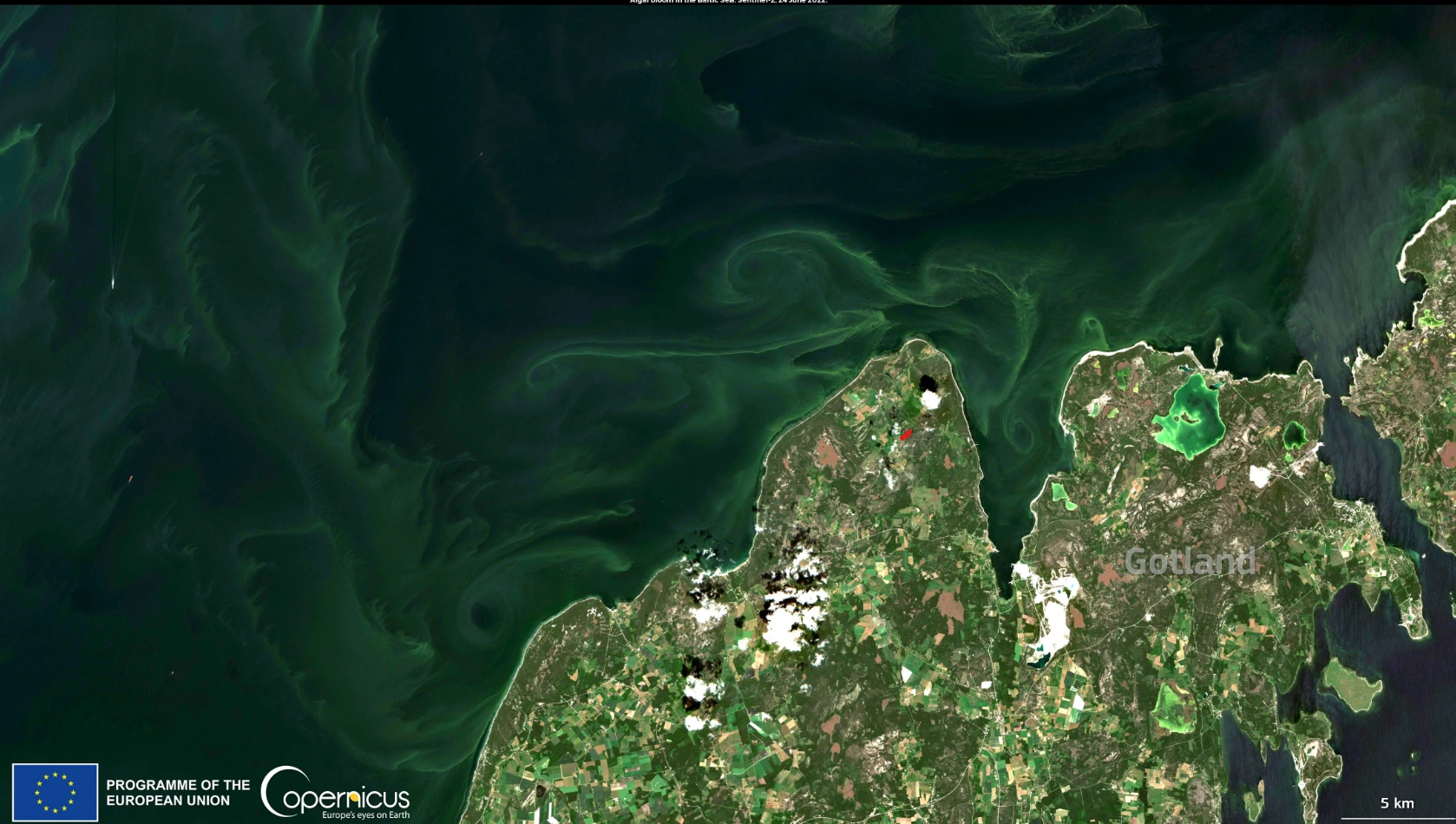 Location: Baltic Sea Credit: European Union, Copernicus Sentinel-2 imagery