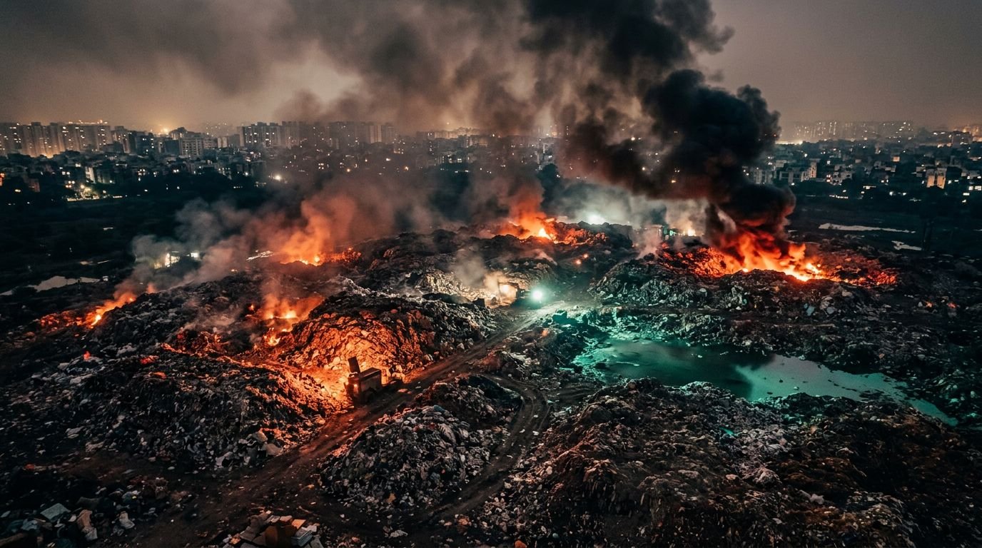 Why Landfill Fires in Indian Cities Keep Coming Back