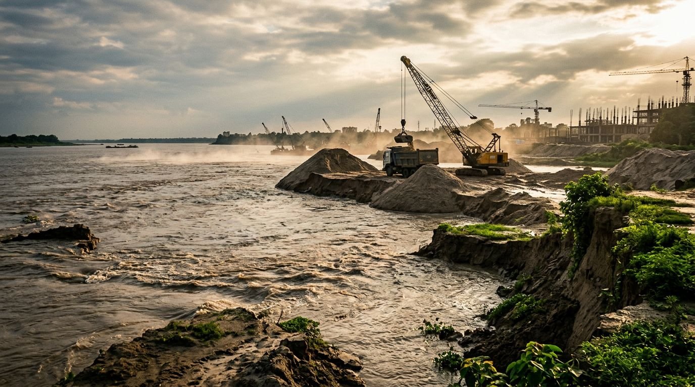 How Sand Mining in India Empties Rivers of Life