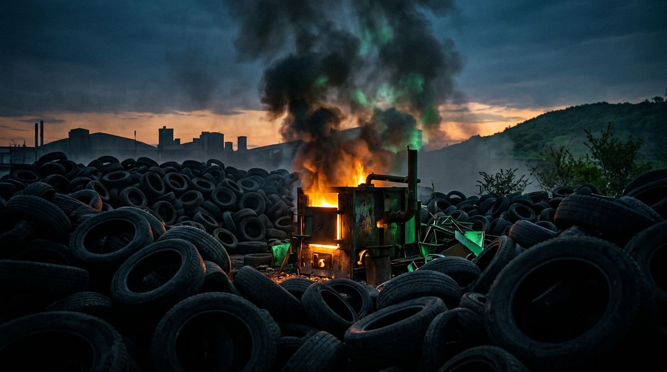 Tyre Pyrolysis in India Can Shift Pollution, Not Solve It