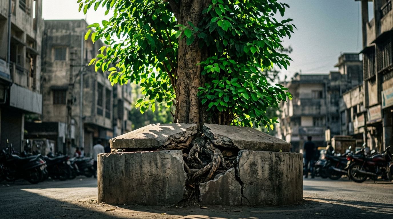 Cemented Tree Bases Are Killing Urban Trees in India