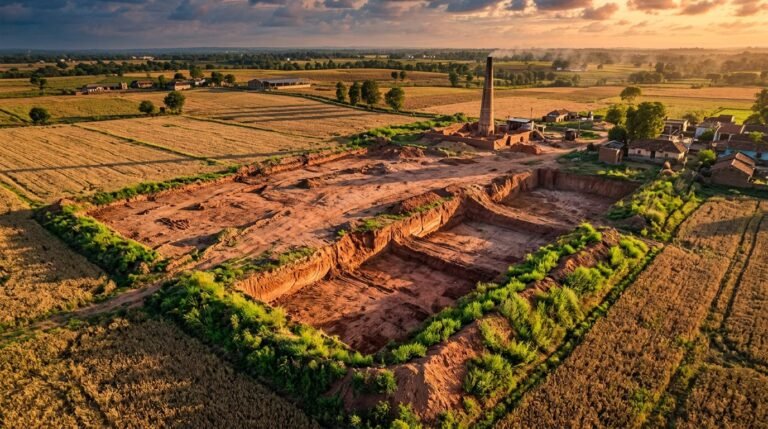 How Brick Kilns in India Strip Fertile Topsoil