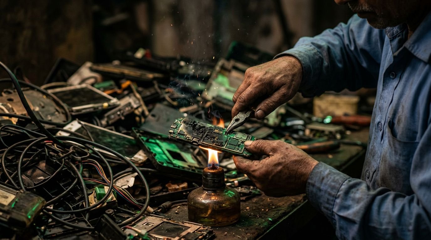 Informal E-Waste Recycling in India Is Toxic Work