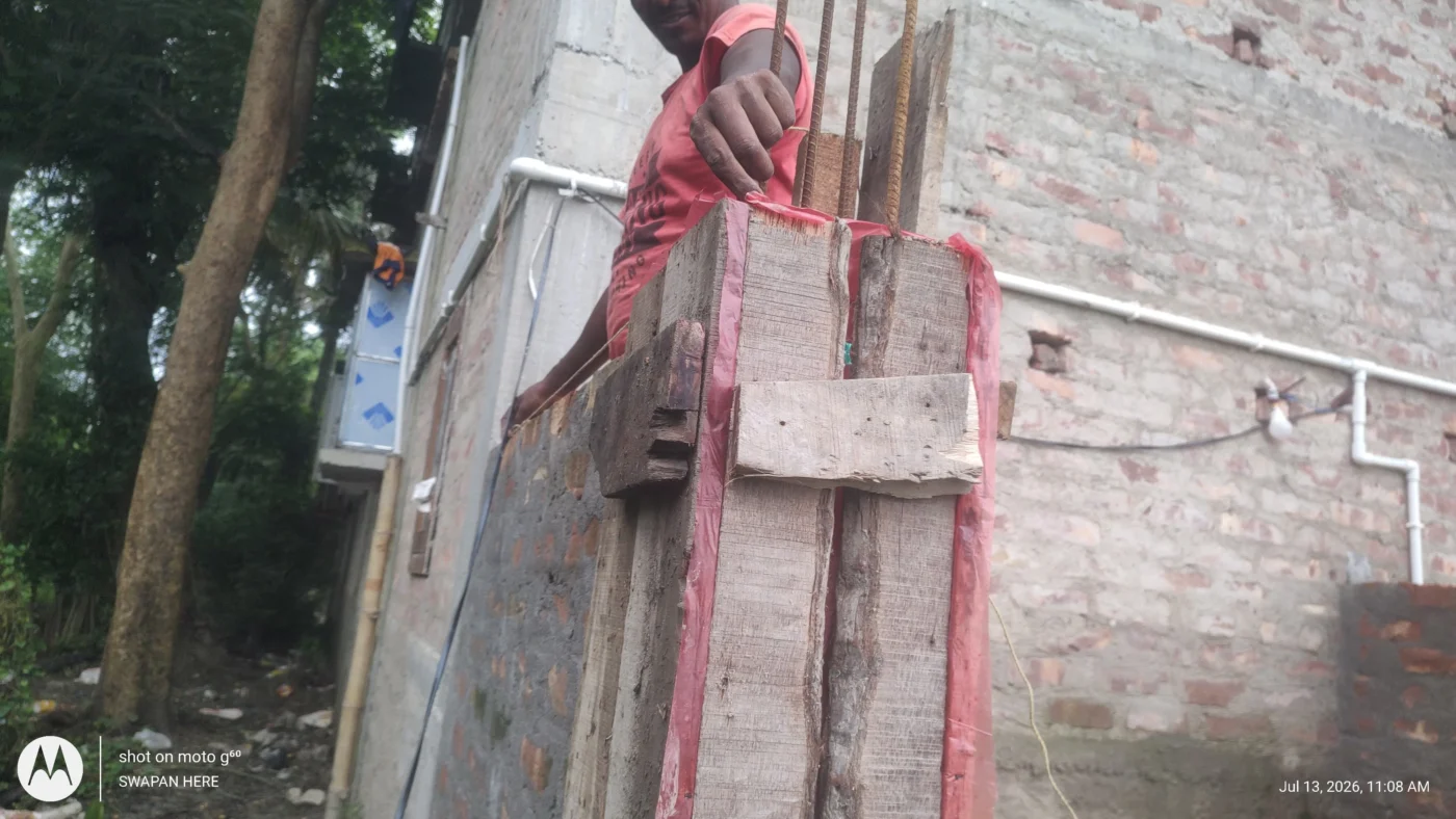 Rain stopped, work started...
